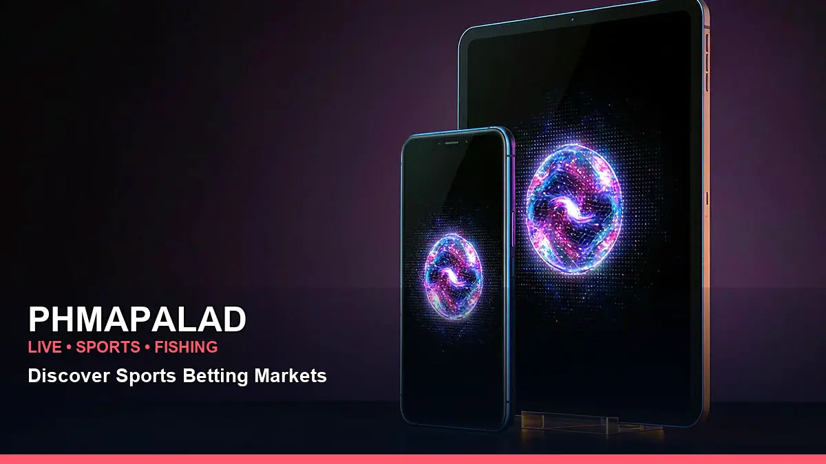 PHMAPALAD download mobile casino app featuring an adult Filipina casino host with a social share composition