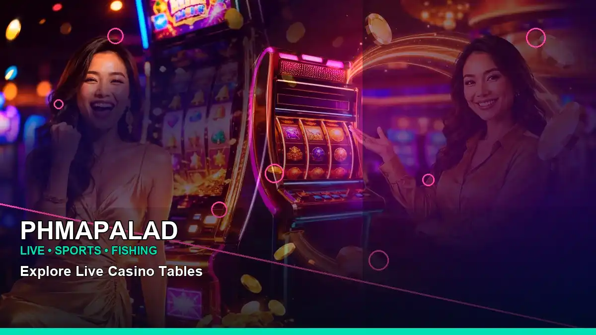 PHMAPALAD neon-lit neon jackpot slot games in a left close-up layout for Philippine players