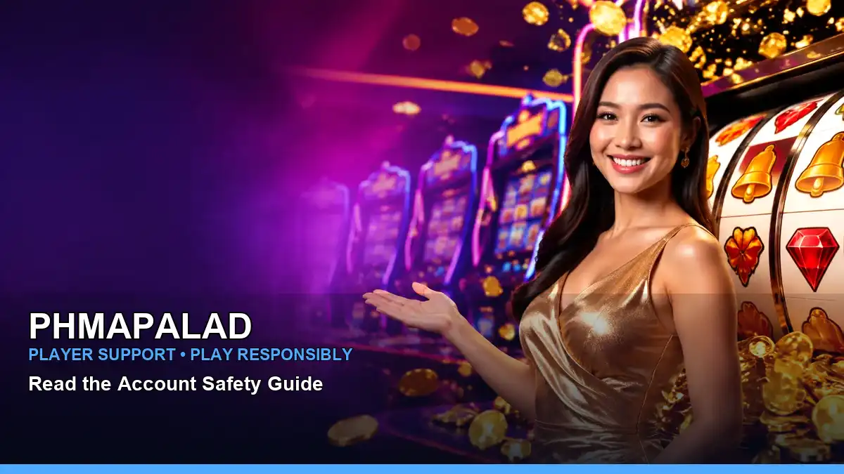 PHMAPALAD PHMAPALAD virtual casino information for Philippine users scene with celebratory jackpot slot games for players in